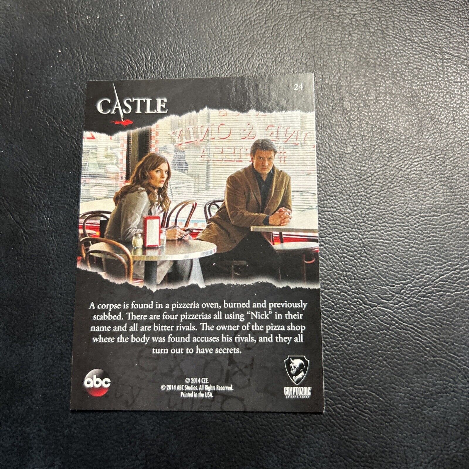 Jb23 Castle CryptoZoic 2014 Season 3 & 4 #24 Richard Kate Beckett Stana Katic