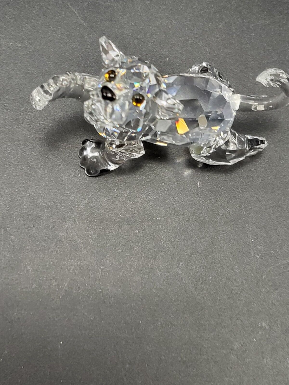 Swarovski Lion Cub Baby  Crystal Figurine #210460 Paw Up/Box