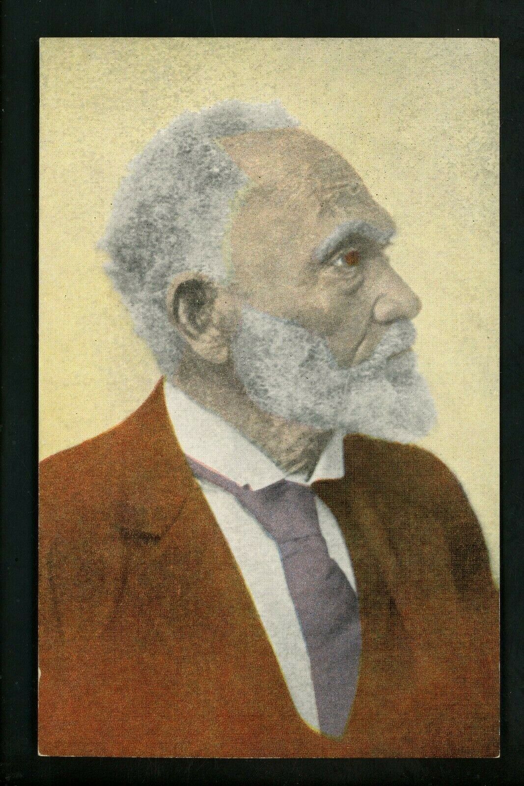 Black Heritage postcard Uncle Alfred Portrait Andrew Jackson linen Kropp