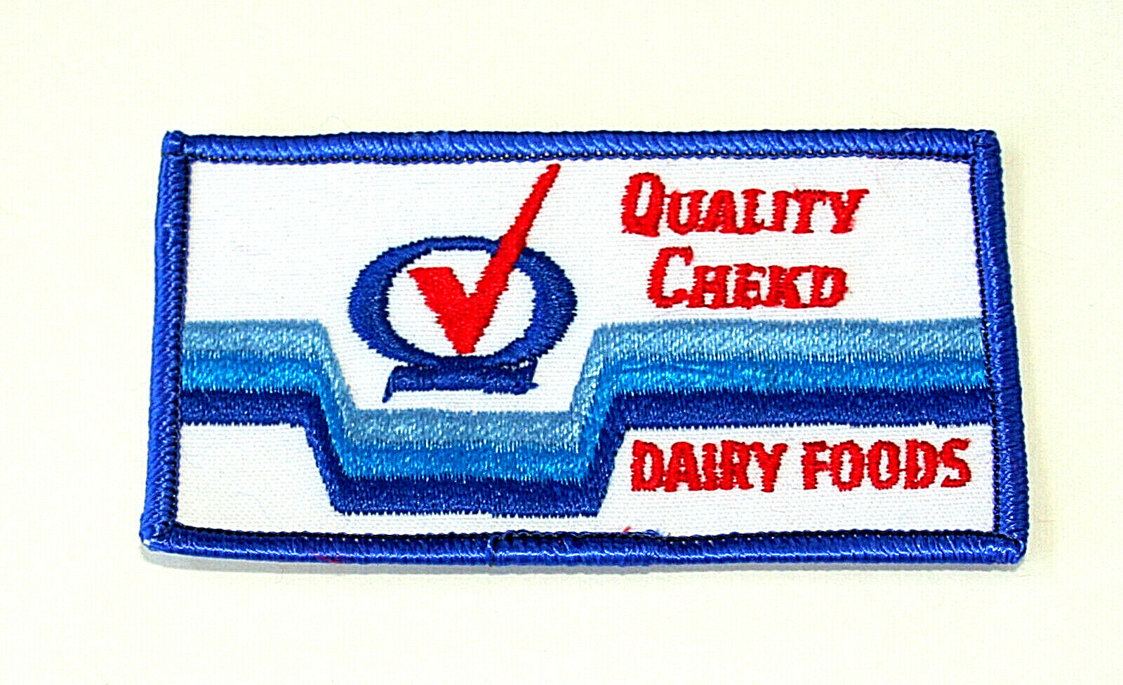 Quality Checkd Dairy Milk Foods Farm Driver Uniform Patch 1970s NOS New 