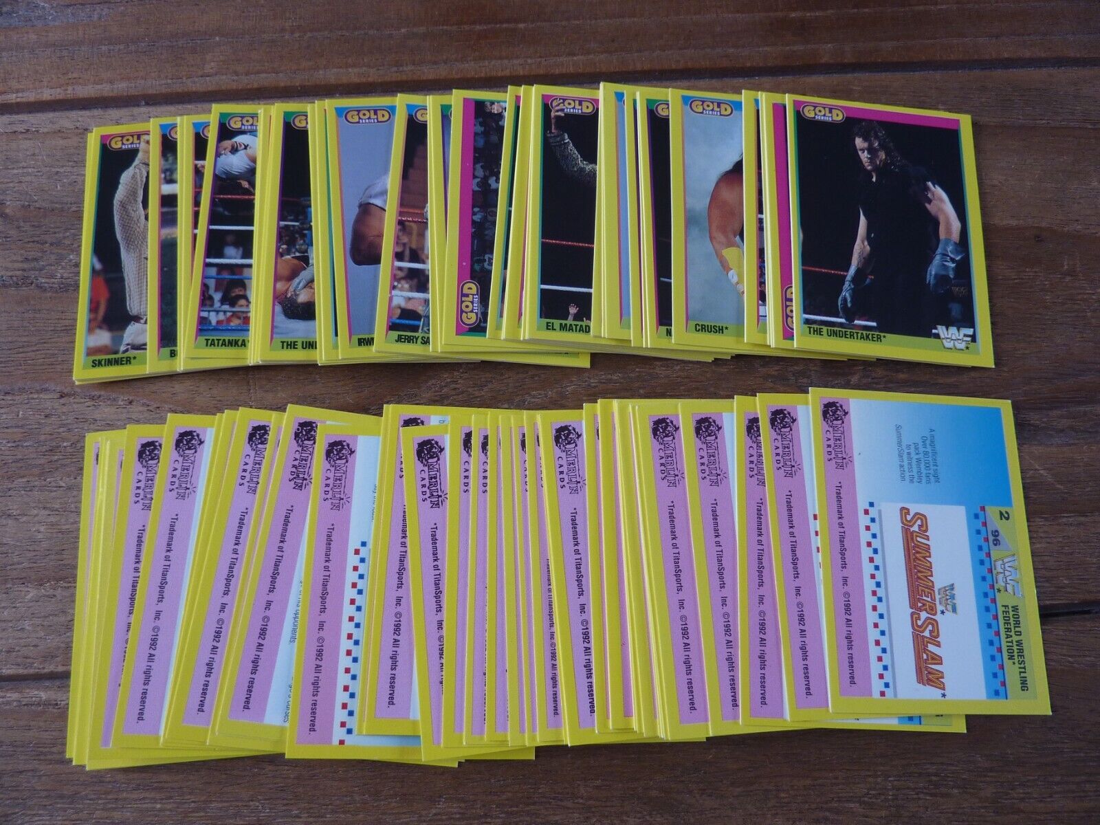 Merlin WWF Gold Series Wrestling Cards from 1992 - VGC Pick & Choose Your Cards