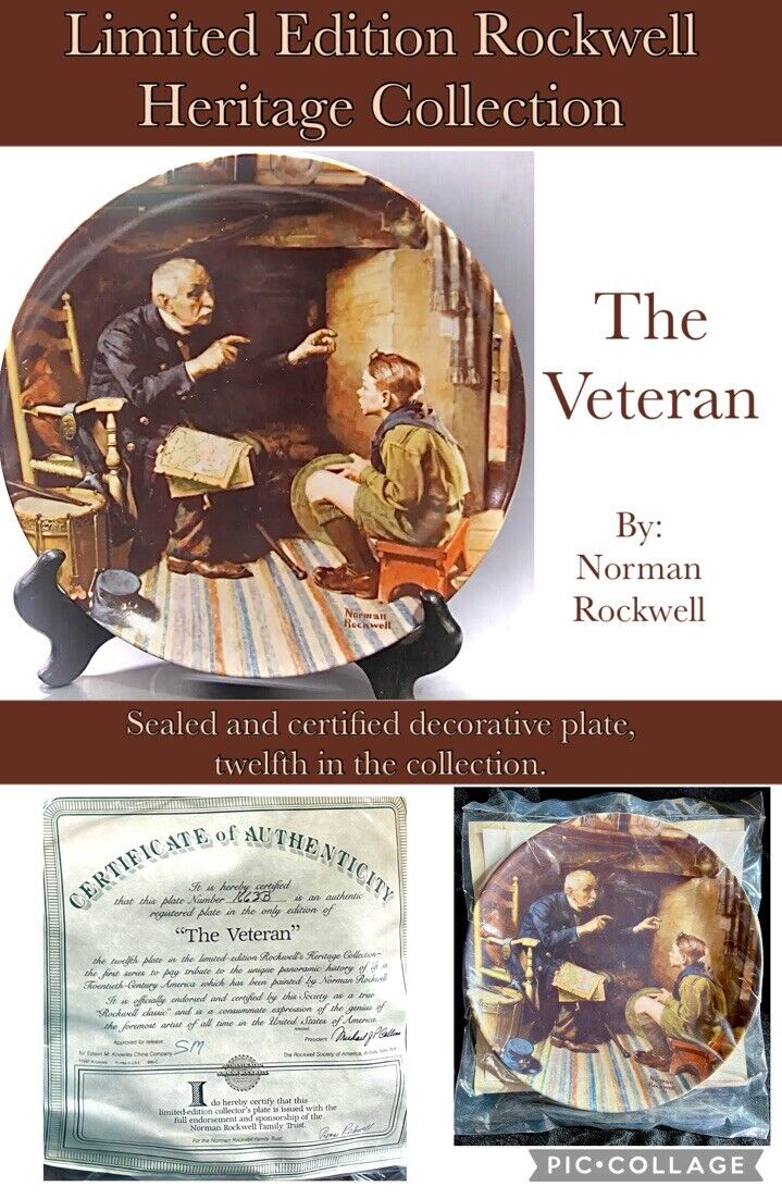 Sealed Heritage Collection Plate NORMAN ROCKWELL \