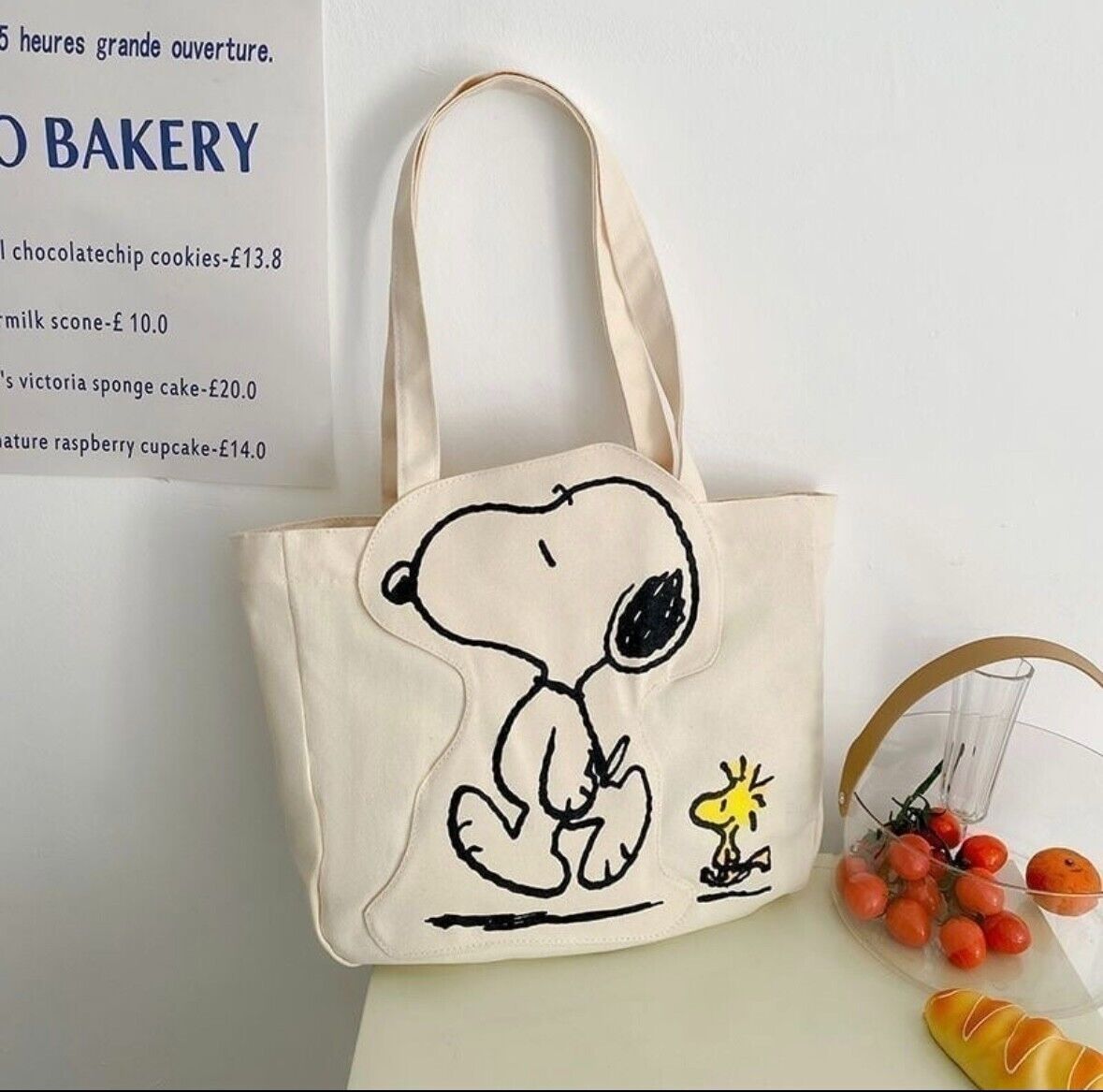 US Seller Snoopy Canvas Tote Bag