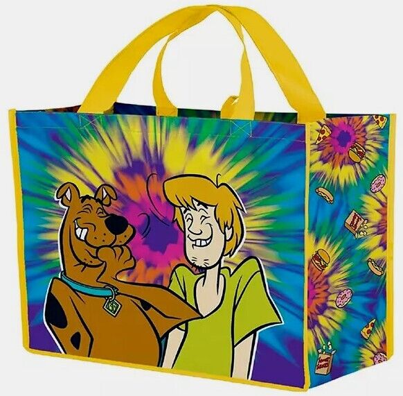 💥Scooby Doo & Shaggy Scooby Snacks Reusable Bag Tote X-Large Warner Brothers 