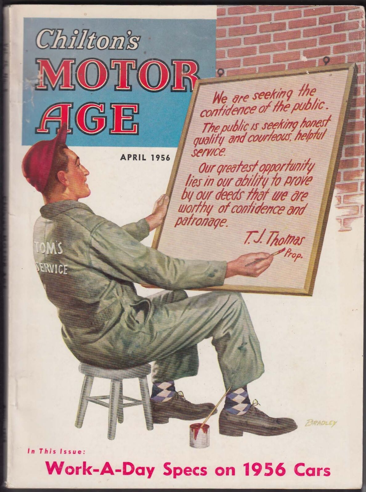Chilton\'s MOTOR AGE Delco Distributor + 4 1956 Harry C Bradley cover art