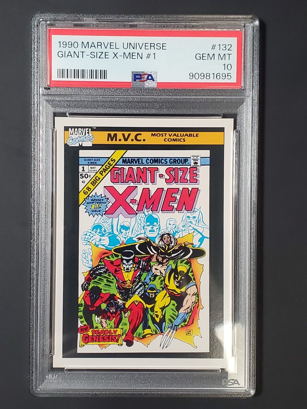 1990 Impel Marvel Universe #132 Giant Size X-men #1 PSA 10