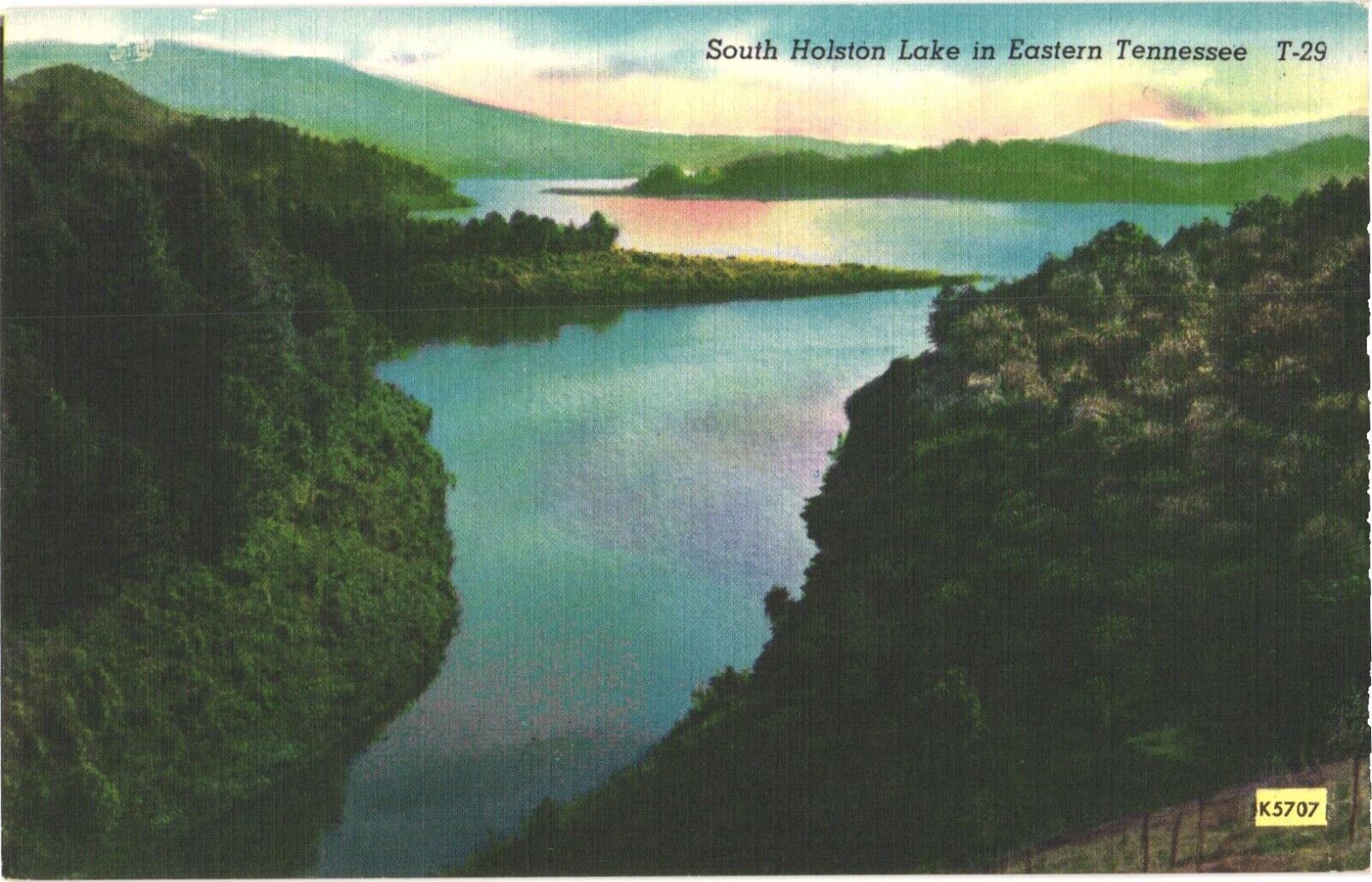 Bird\'s Eye View of The South Holston Lake In Eastern Tennessee Postcard