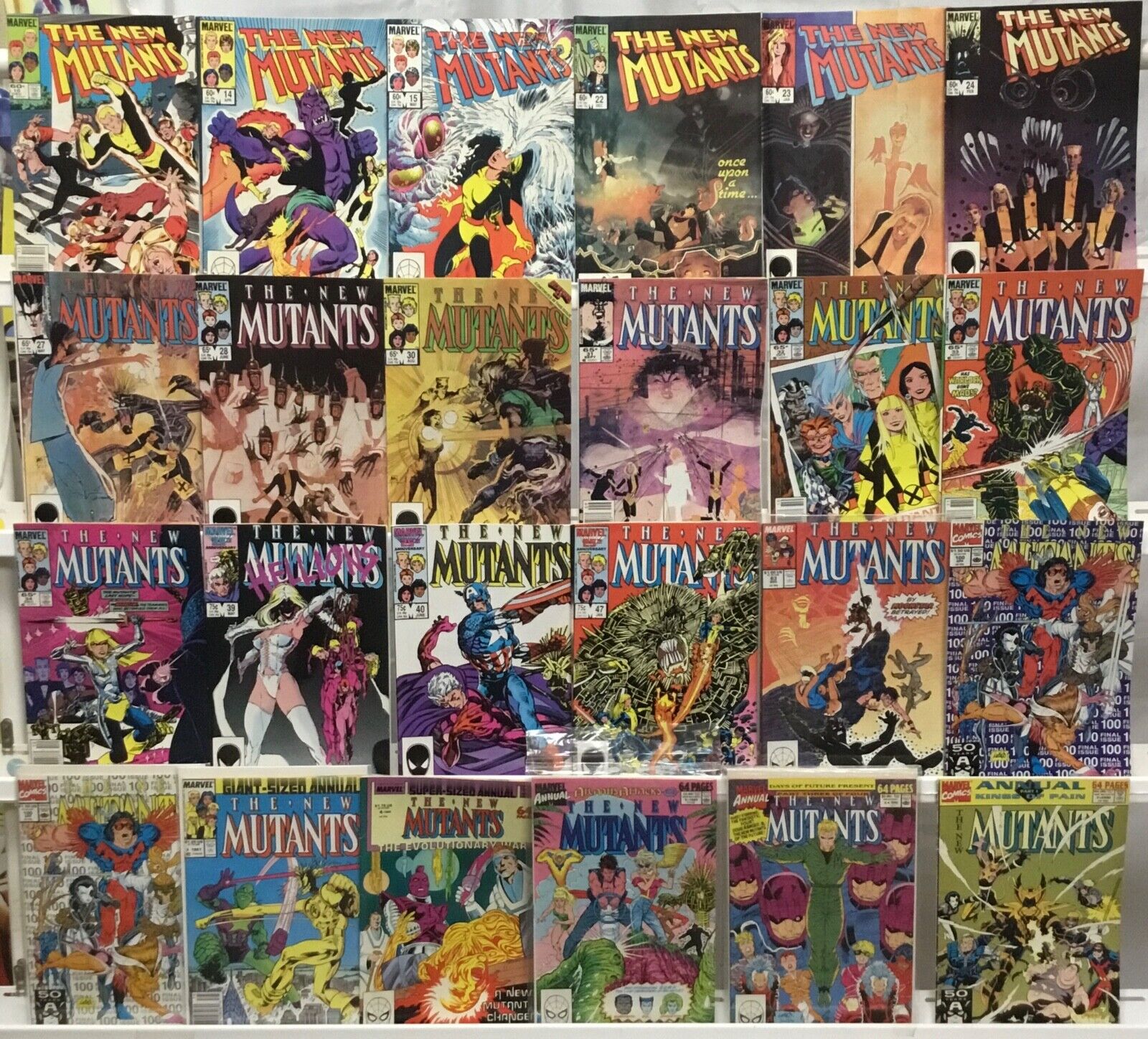 Marvel Comics - The New Mutants 1st Series - Comic Book Lot of 24 Issues