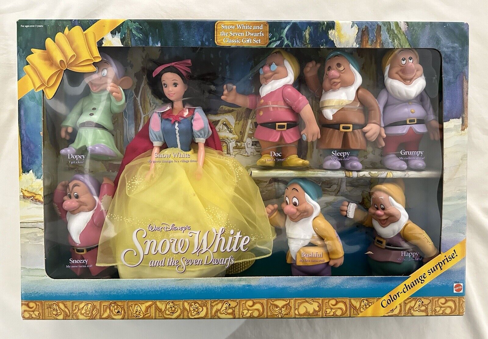 Walt Disney’s Snow White & The Seven Dwarfs Doll Gift Set - 1993 Mattel 