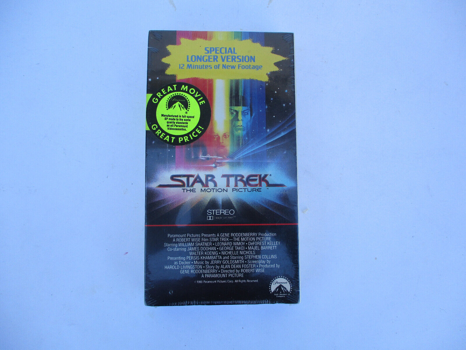 Star Trek: The Motion Picture Original VHS Tape, Still Factory Sealed Brand New