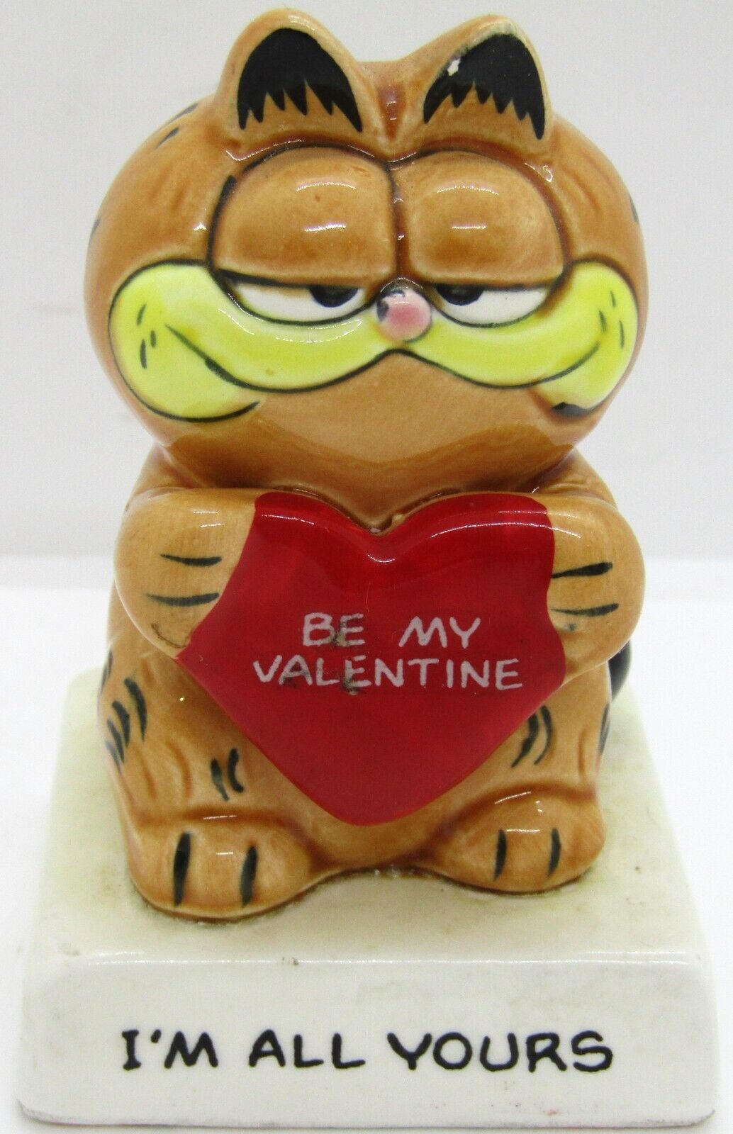 Vintage 1978 1981 Garfield Enesco Figurine “Be My Valentine, I’m All Yours”
