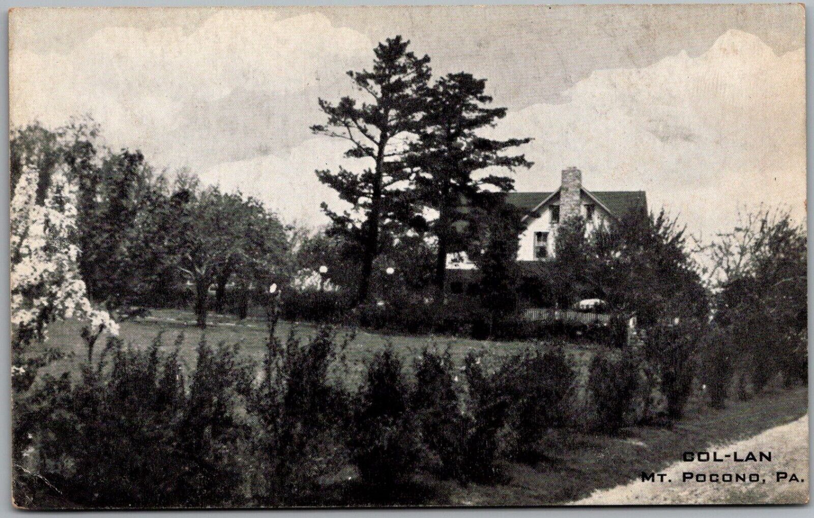 Postcard Col-Lan; Mt Pocono, Pennsylvania Mount Pocono Fe