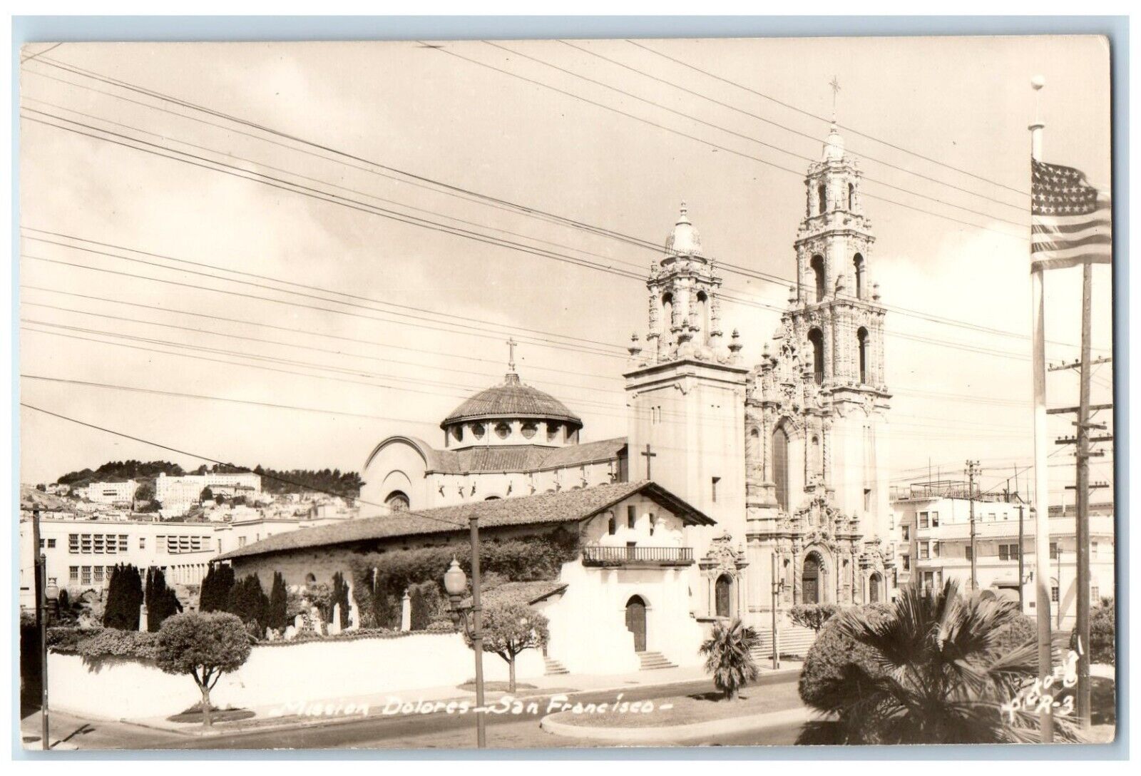 c1940\'s Mission Dolores San Francisco California CA RPPC Photo Vintage Postcard