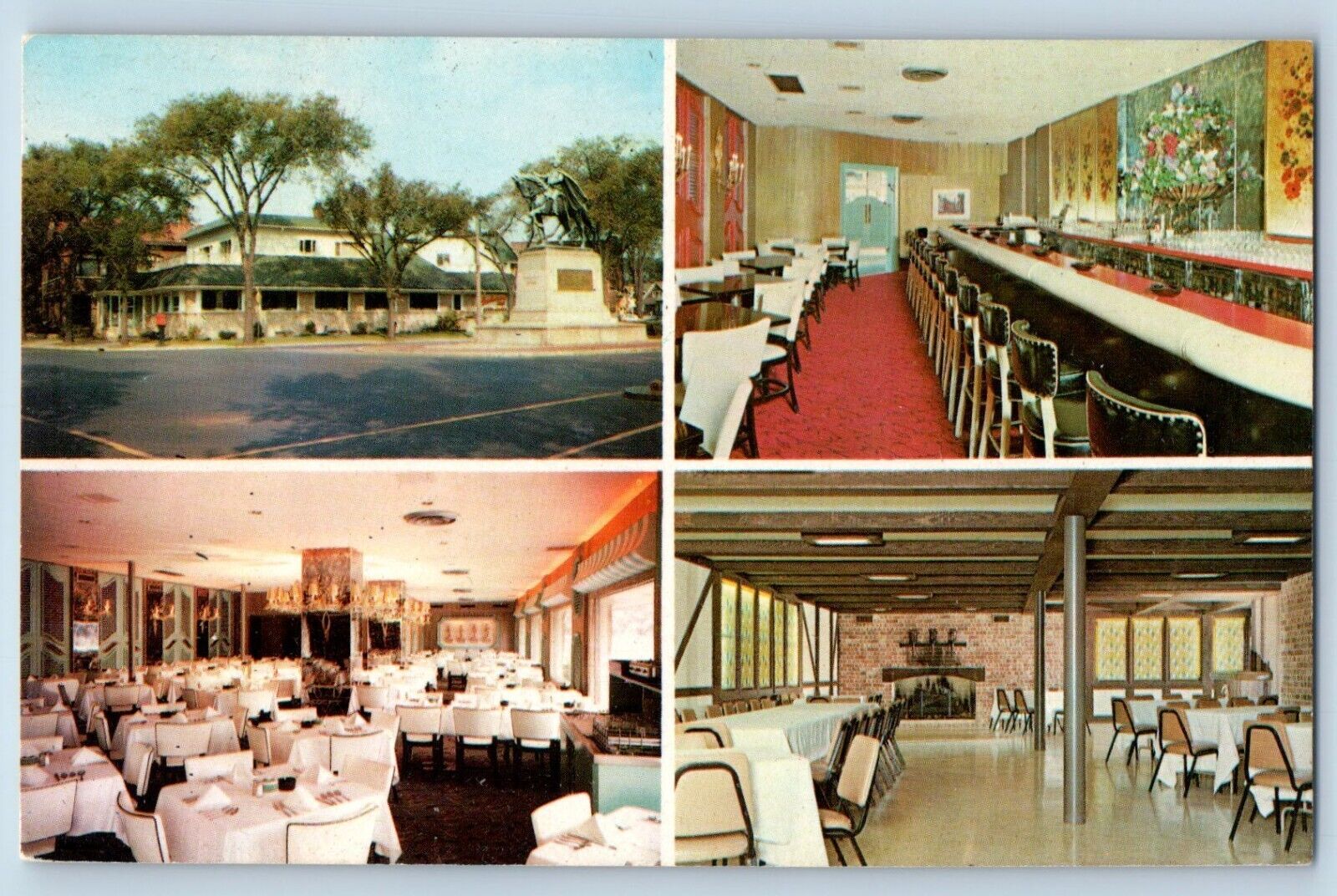 Milwaukee Wisconsin Postcard Boulevard Inn Sherman Lisbon Multiview 1960 Vintage