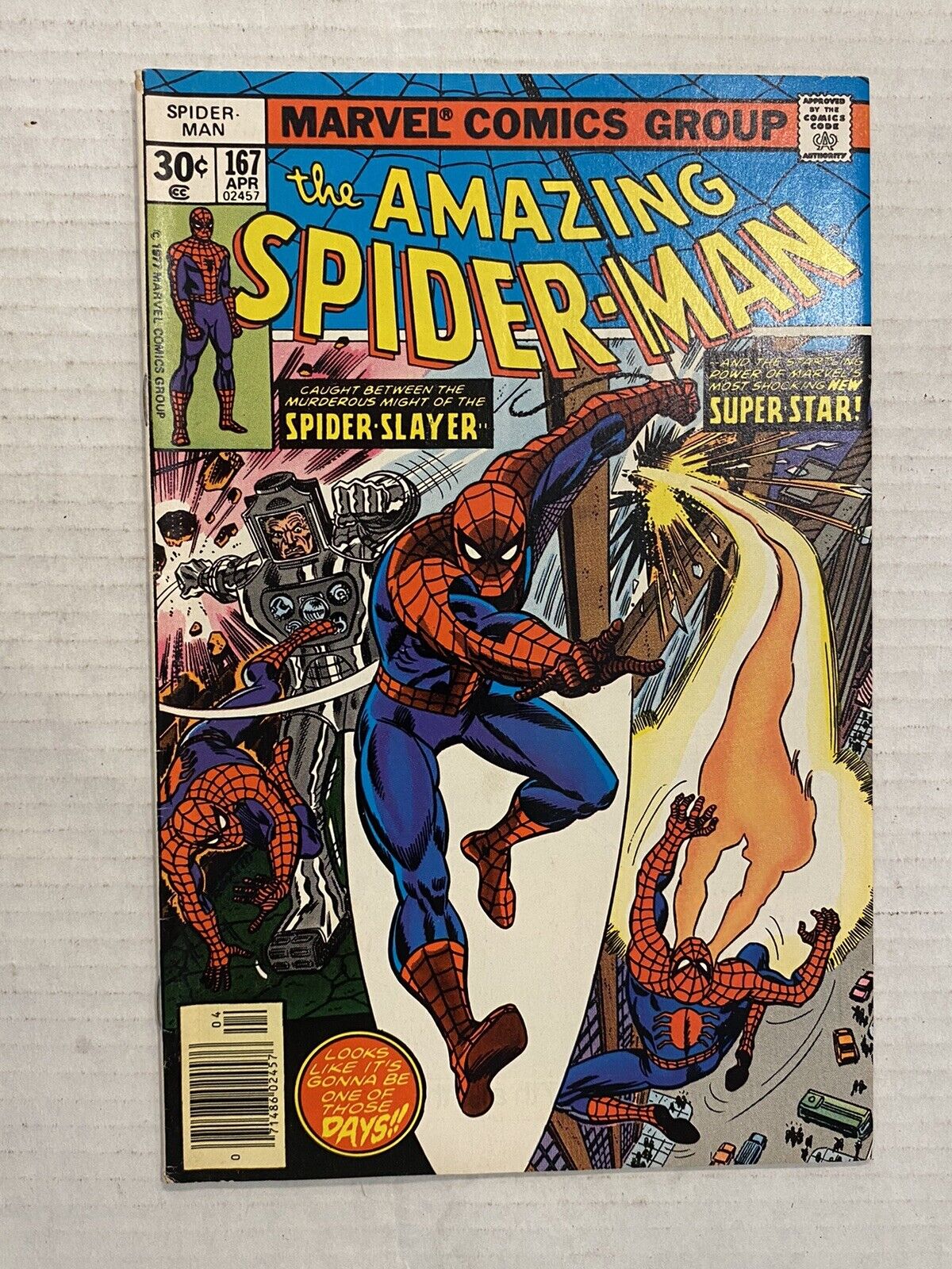1977 Amazing Spider-Man #167 Newsstand Marvel - Make Offer
