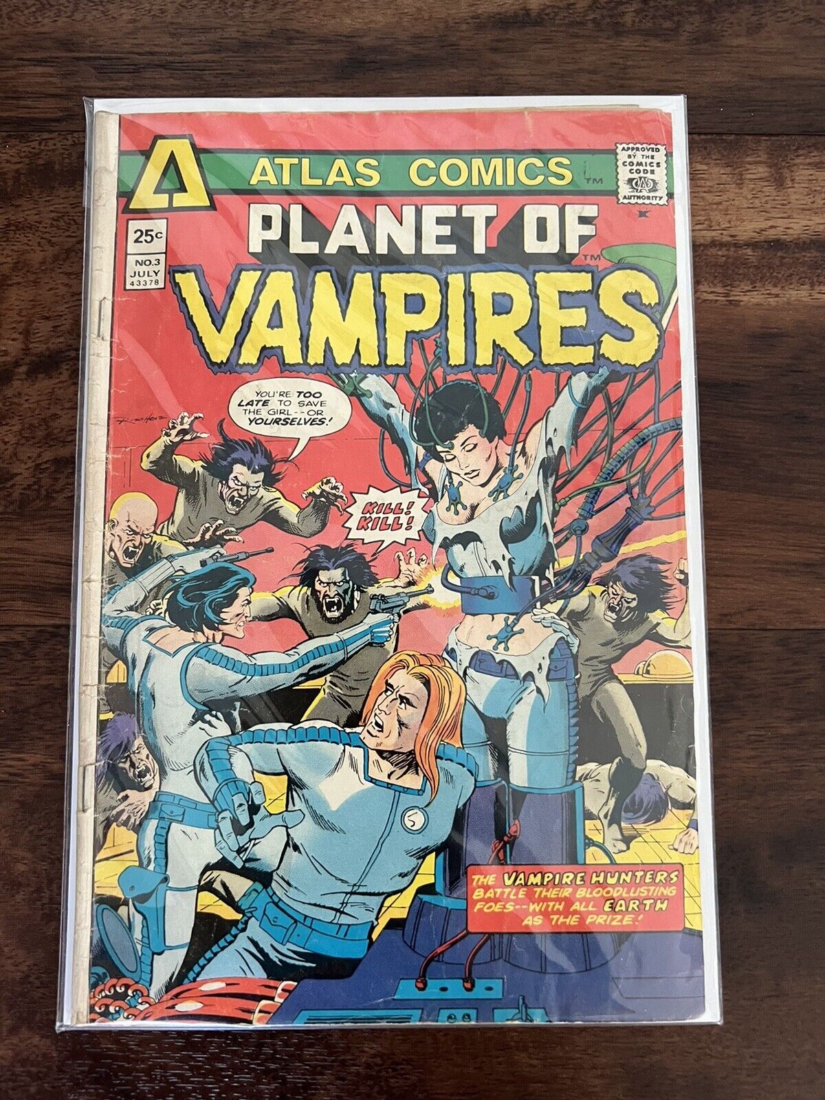 PLANET OF VAMPIRES #3 Altas Comics 1975 — 1-Day Handling