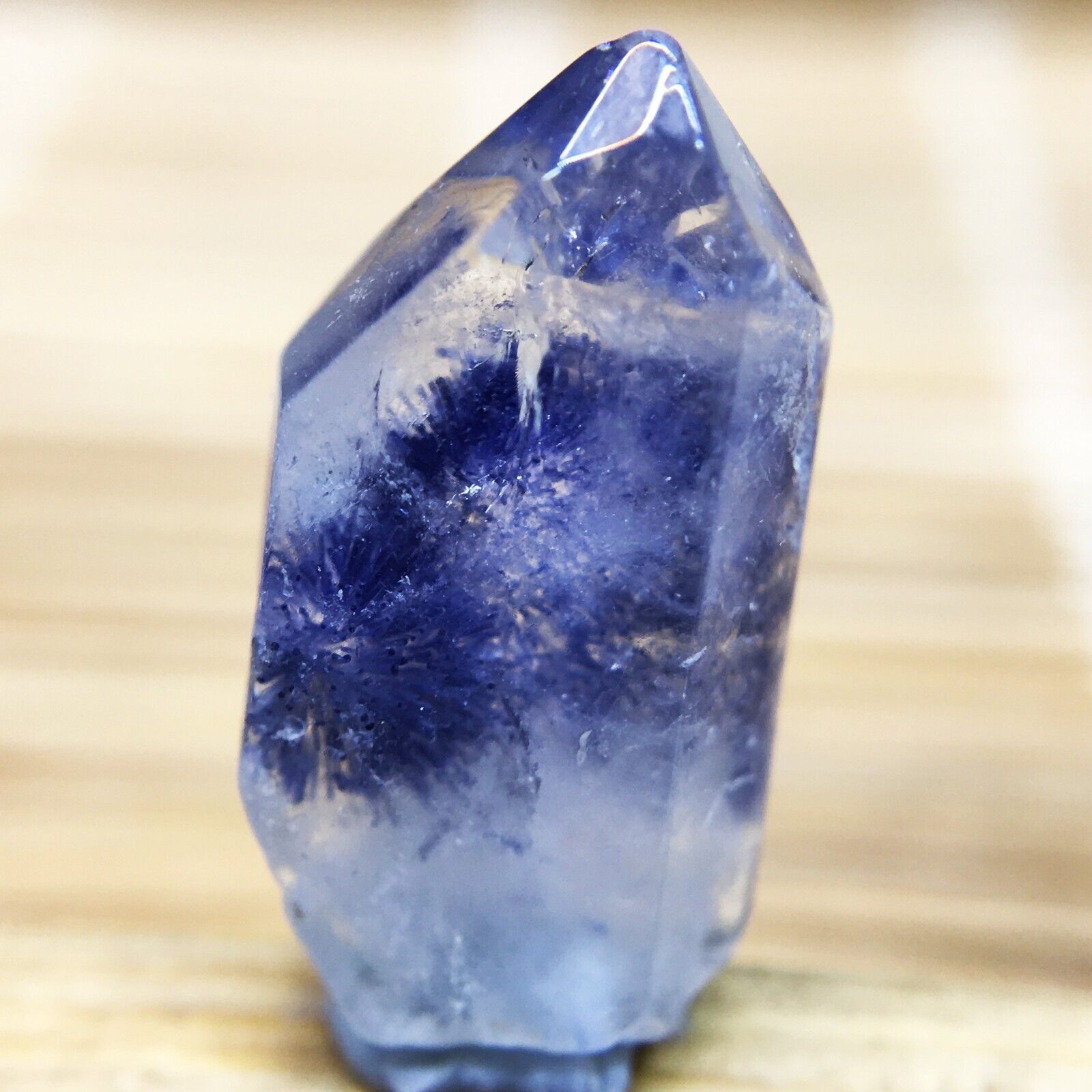3.6Ct Very Rare NATURAL Beautiful Blue Dumortierite Quartz Crystal Specimen