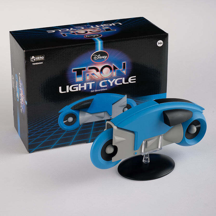 Eaglemoss Disney TRON Light Cycle with Display Stand Blue