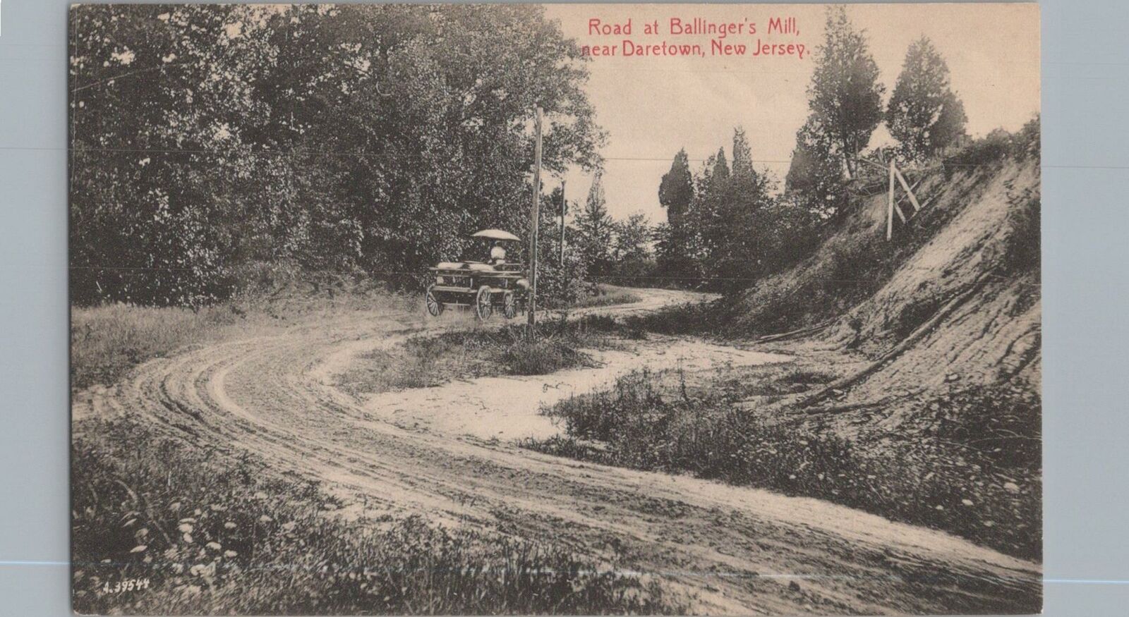 Postcard Road at Ballinger\'s Mill near Daretown NJ 