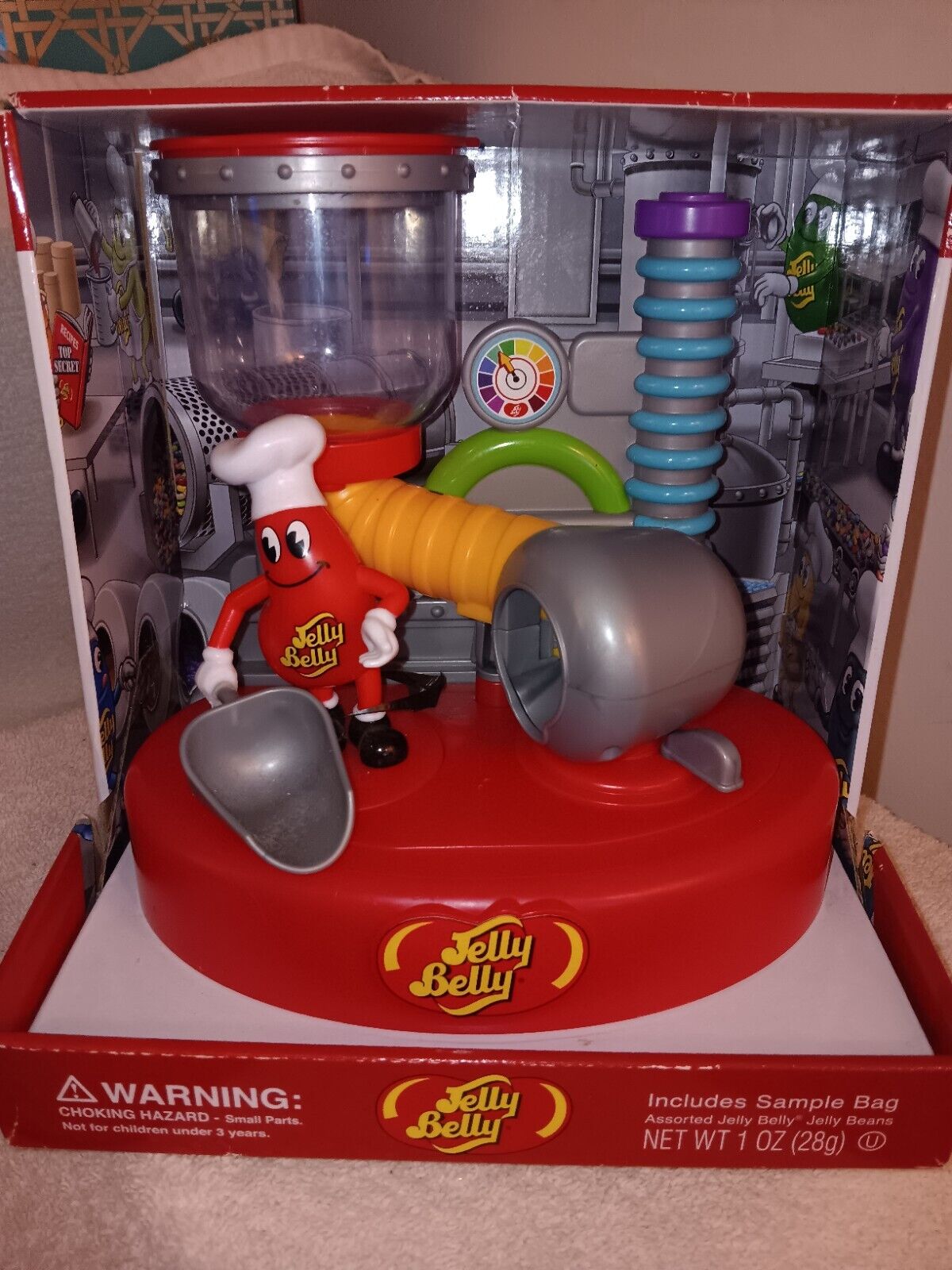 2018 Mr. Jelly Belly Bean Dispenser Collectible Candy Home Décor 