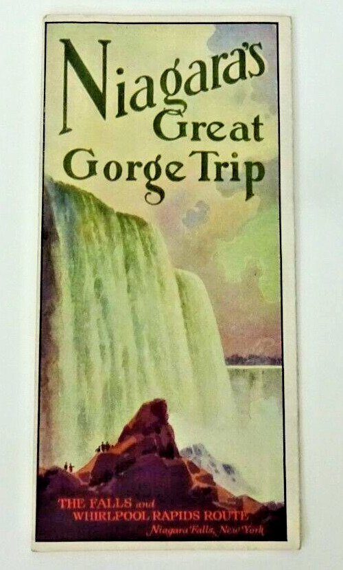 Niagaras Great Gorge Trip Pamphlet Brochure Map Niagara Gorge Railway 1927