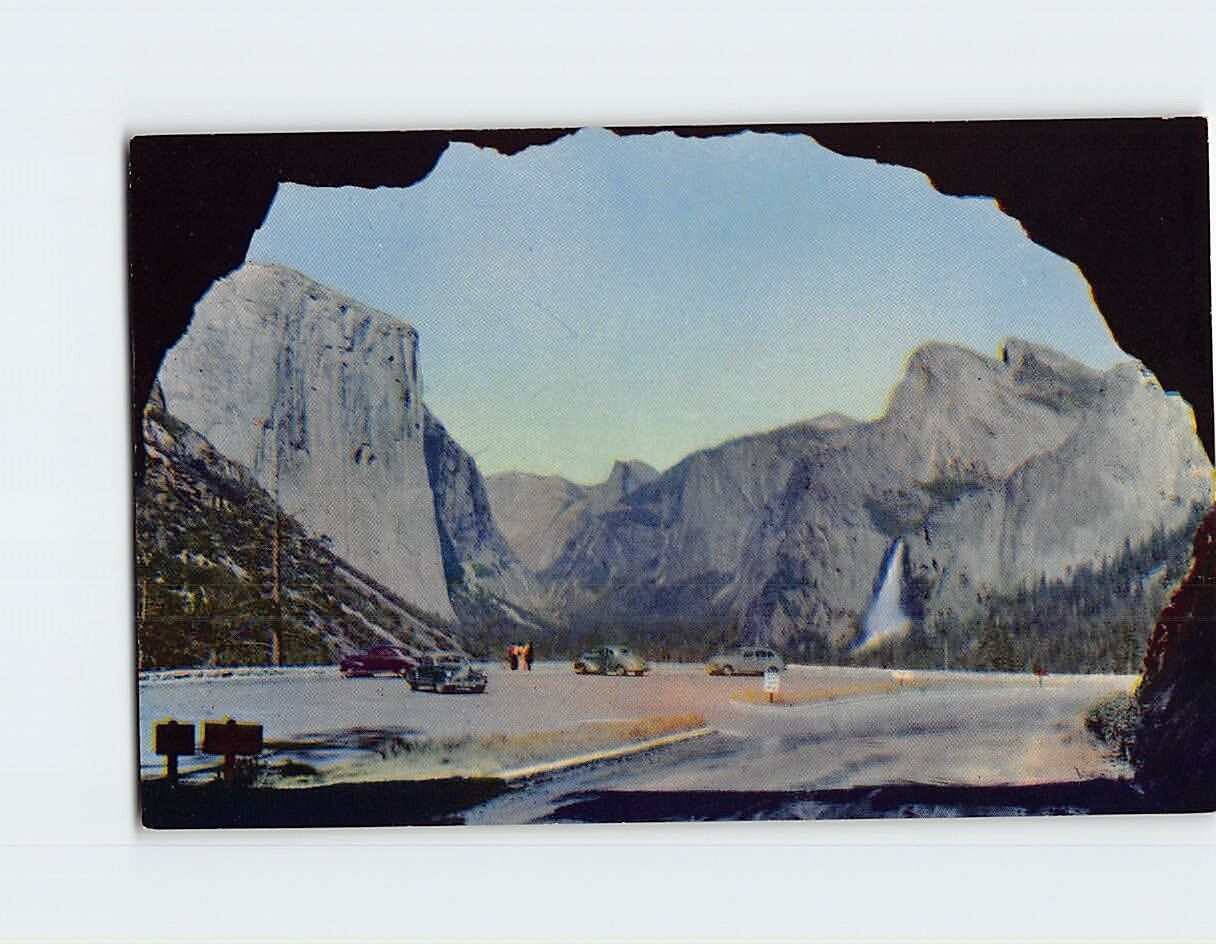 Postcard Portal Of Grandeur View Of Valley From Wawona Tunnel California USA