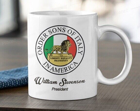 Order Sons Of Italy Fraternal 11oz. Ceramic Coffee Mug Tea Cup PERSONALIZED