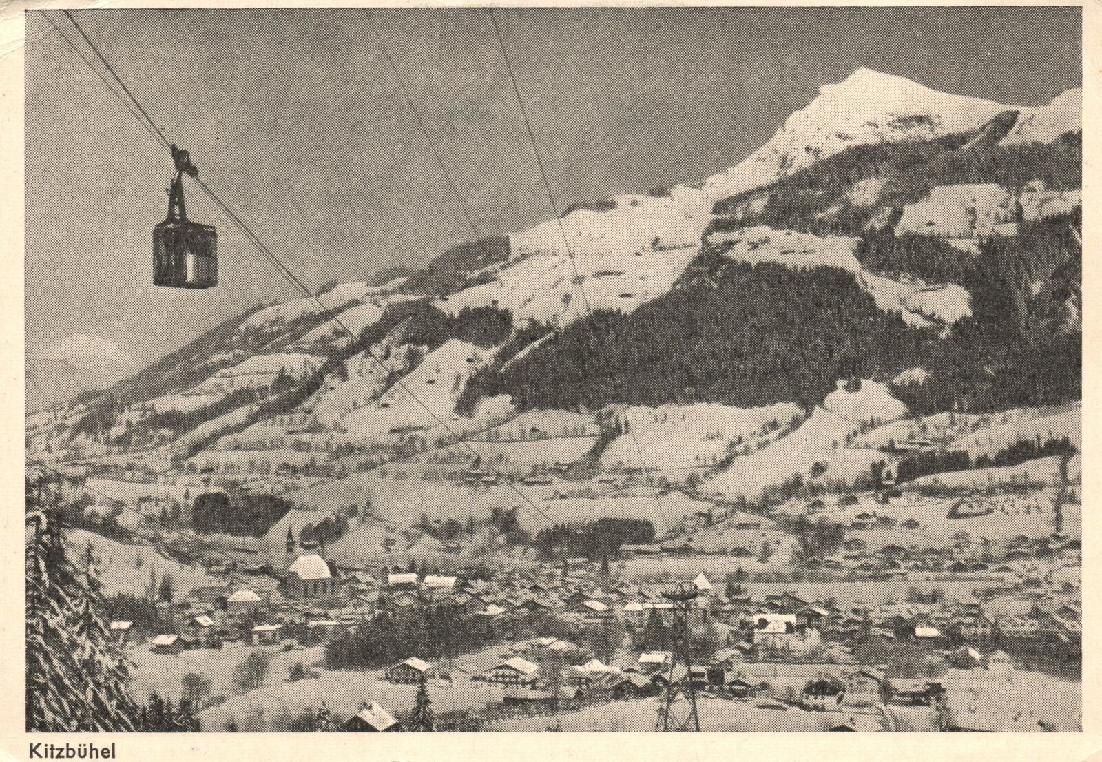 Vintage Postcard Kitzbuhel Along River Kitzbuheler Tyrol Austria