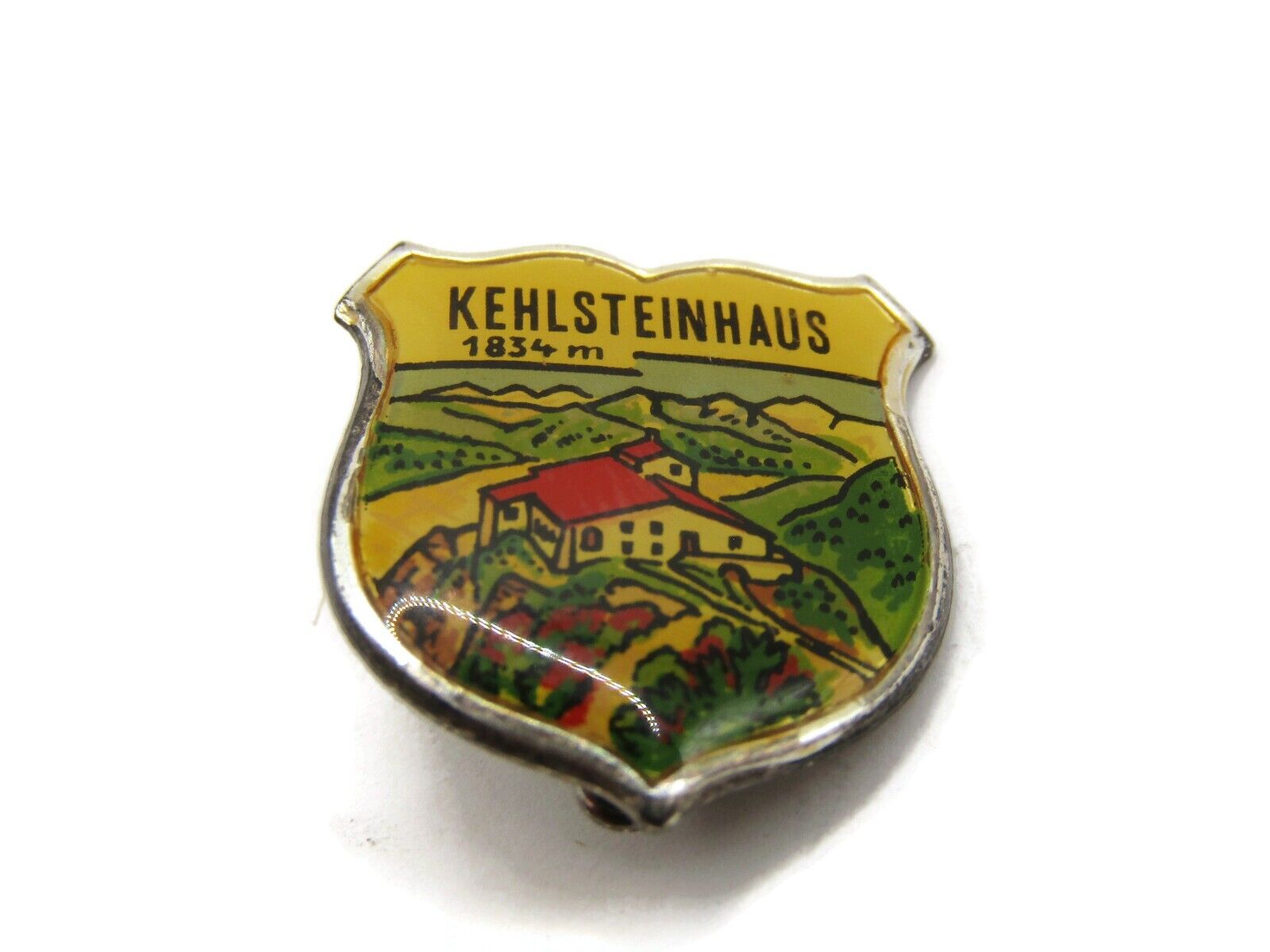 Kehlsteinhaus German Pin Vintage Beautiful Design Shield Shape