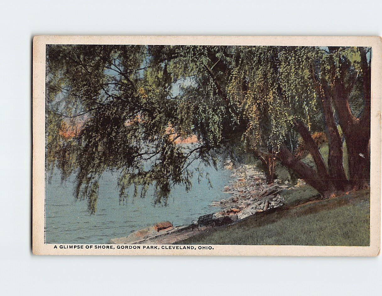 Postcard A Glimpse of Shore Gordon Park Cleveland Ohio USA