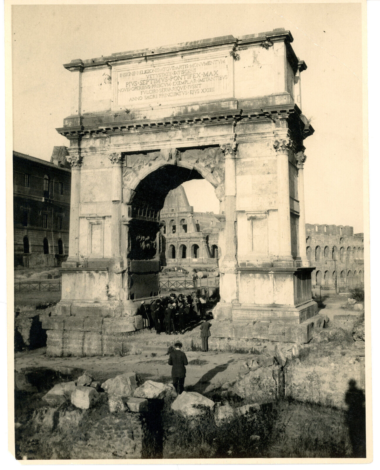 Early 1900’s 8x10 Photo of Roman Coliseum & Roman Ruins