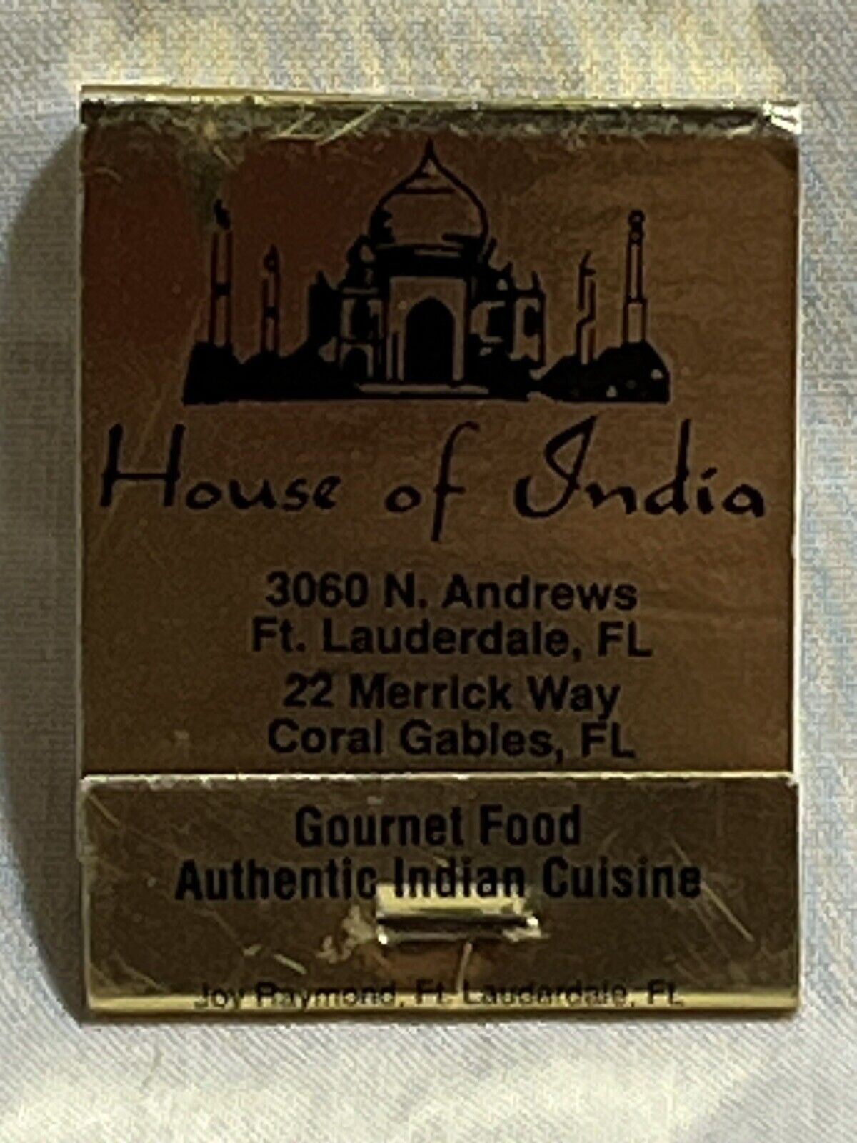 Matchbook “House Of India” Vintage Complete Set Of Matches - Very Nice Condition