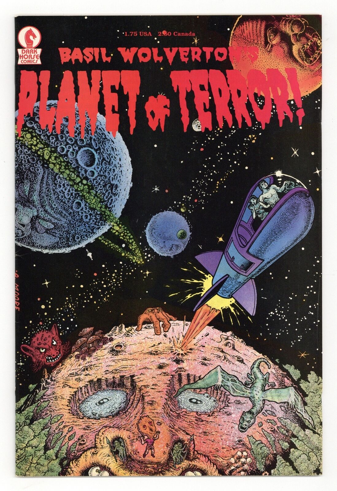 Basil Wolverton\'s Planet of Terror #1 VG/FN 5.0 1987