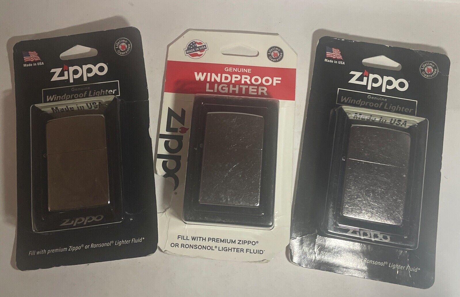 One Genuine Zippo Classic Chrome Silver Windproof Pocket Lighter Sealed