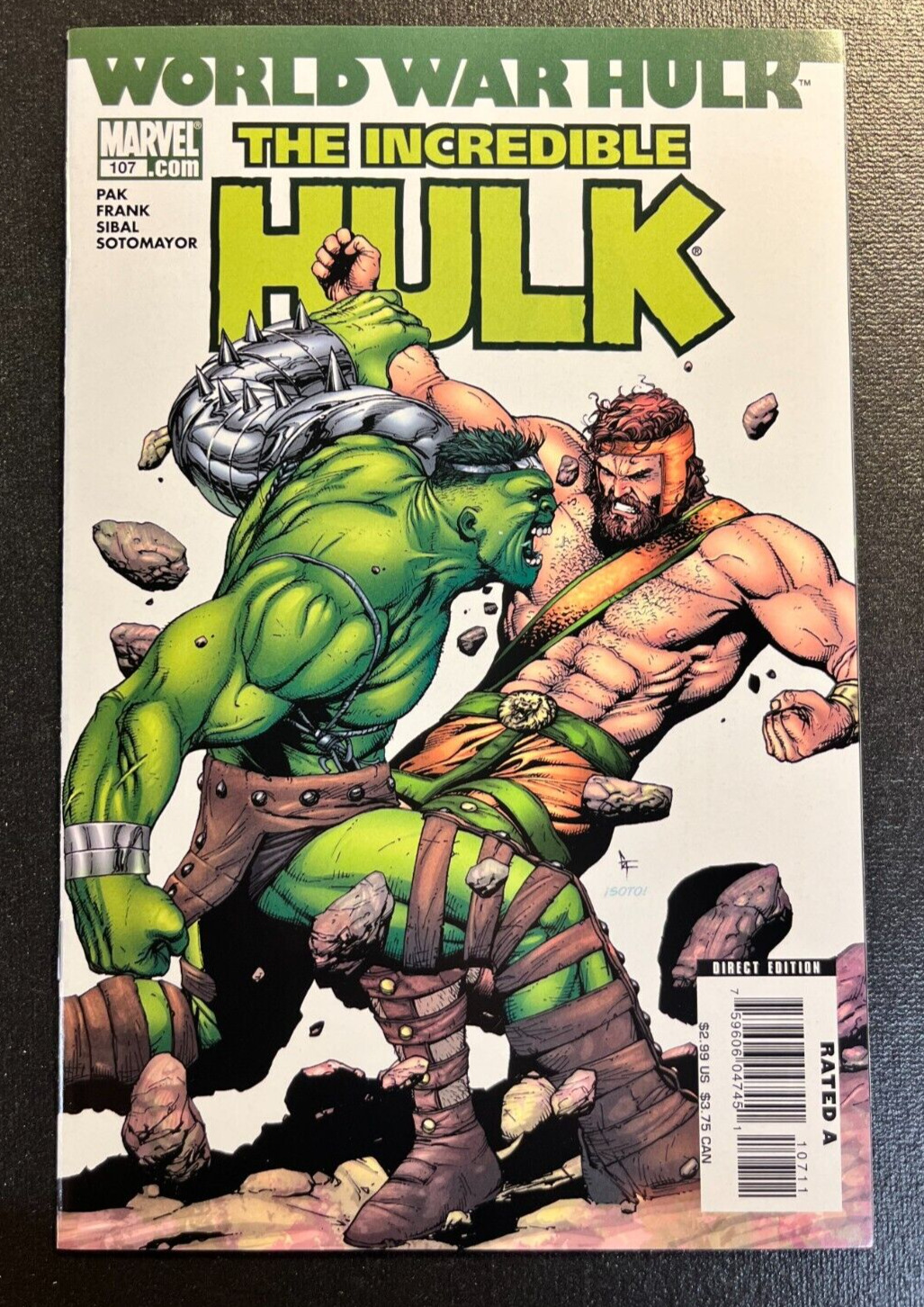 Incredible Hulk 107 GARY FRANK Cover 1st app RENEGADES V 2 World War Hulk 1 Copy