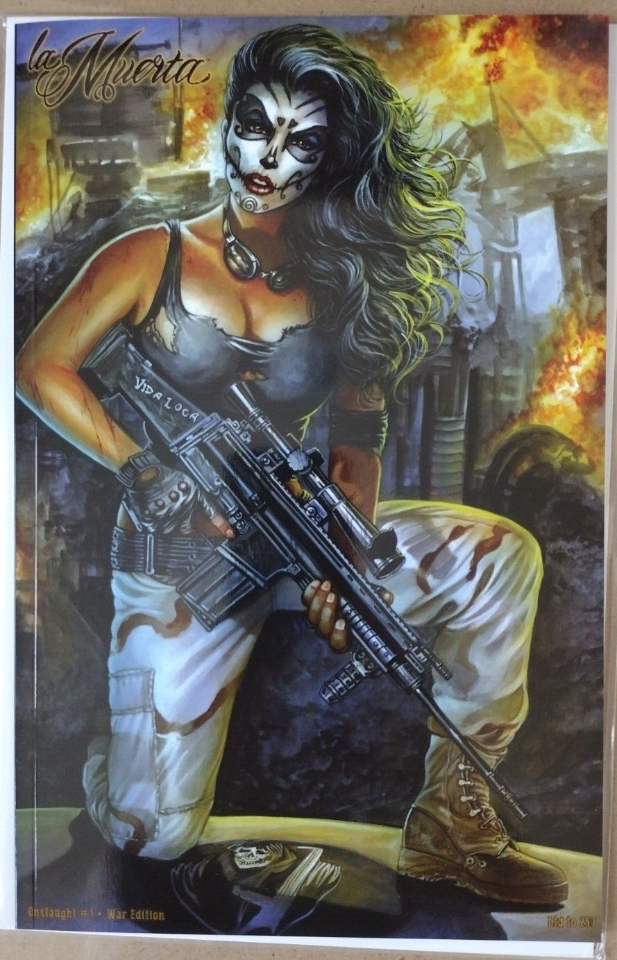 La Muerta Onslaught #1 War Edition, Ltd to 250, 48 pages