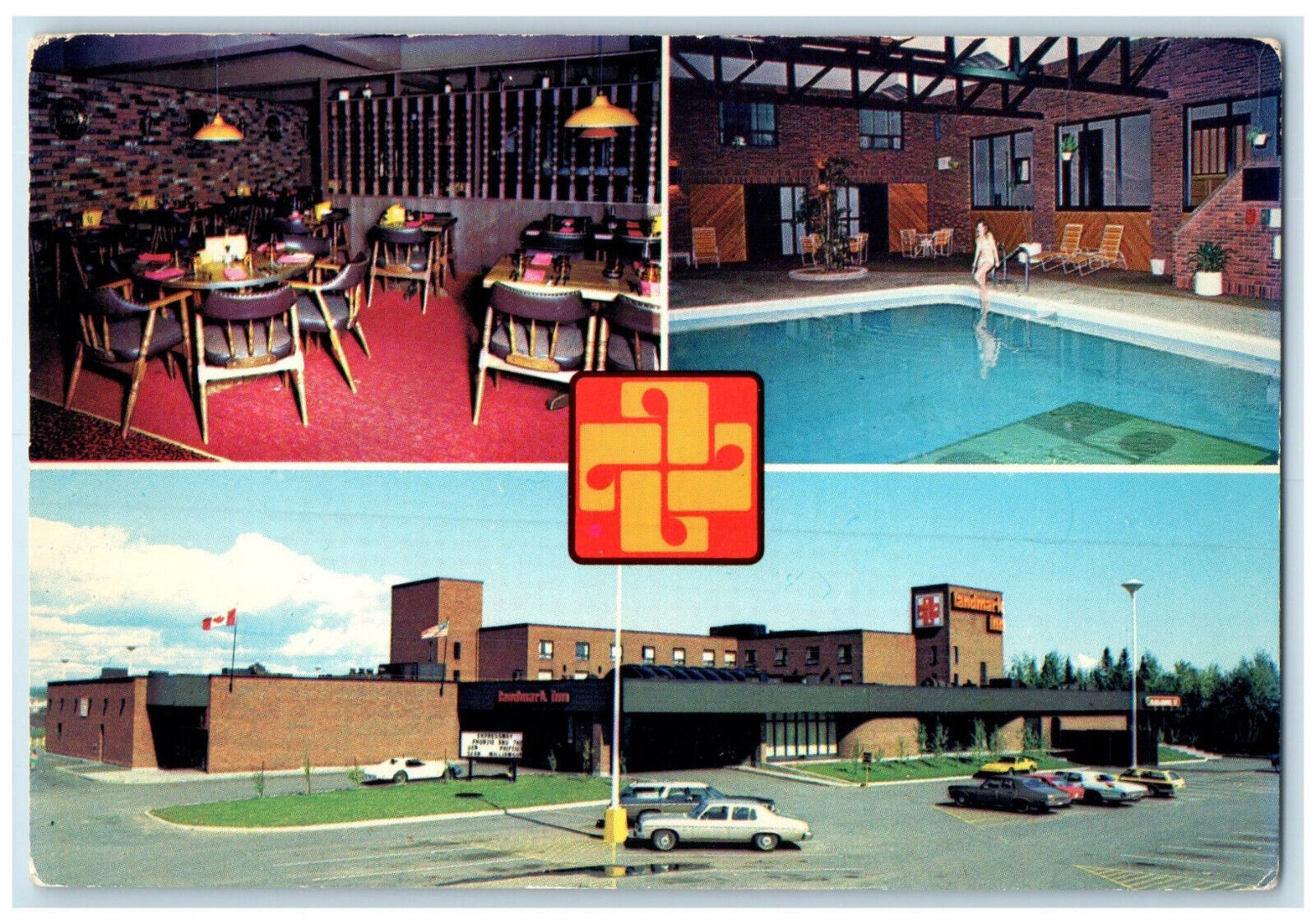 c1960's Landmark Inn Thunder Bay Ontario Canada Multiview Vintage Postcard