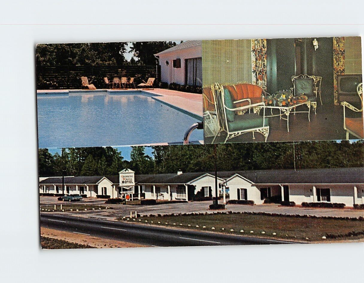 Postcard Colonial Manor Motel South Brewton Alabama USA