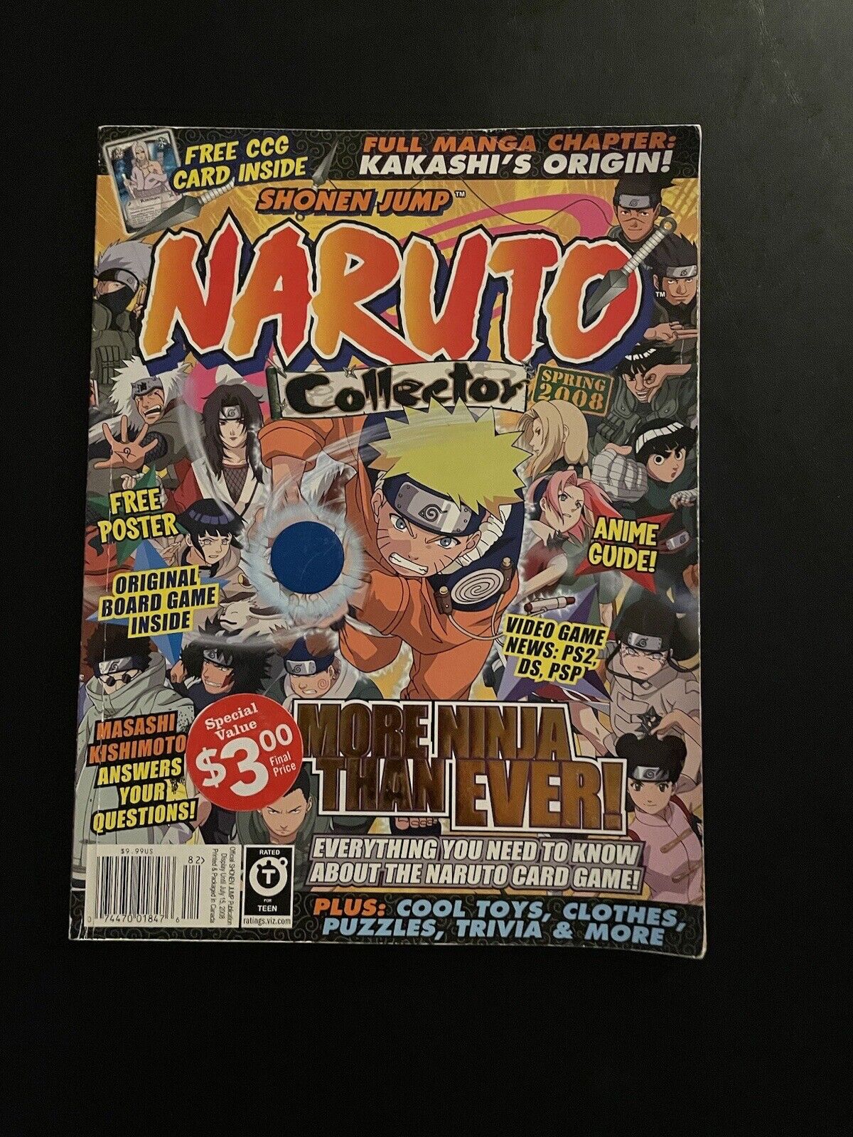 Naruto Collector Spring 2008 Magazine, Shonen Jump Publication - No Card/Poster