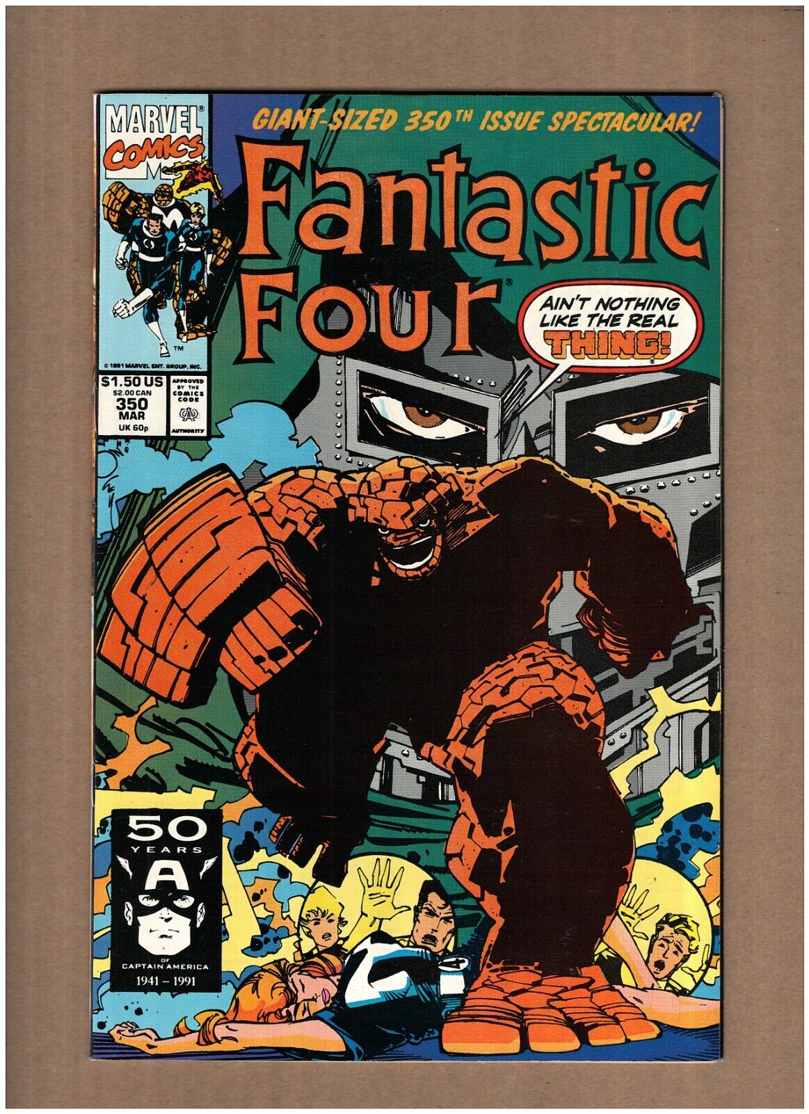 Fantastic Four #350 Marvel Comics 1991 vs. DR. DOOM Walt Simonson NM- 9.2