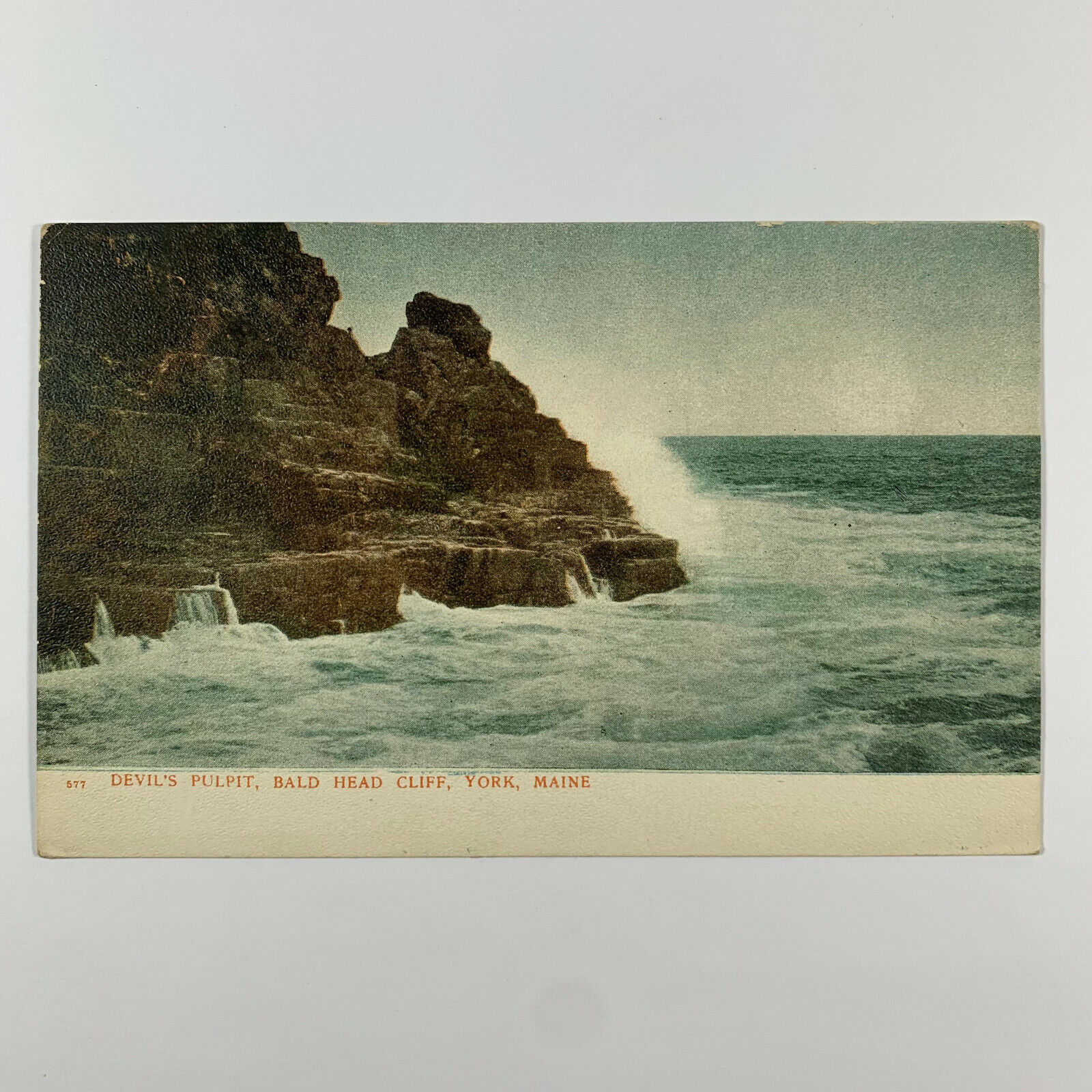 Postcard Maine York ME Devil\'s Pulpit Bald Head Cliff Pre-1907 Unposted