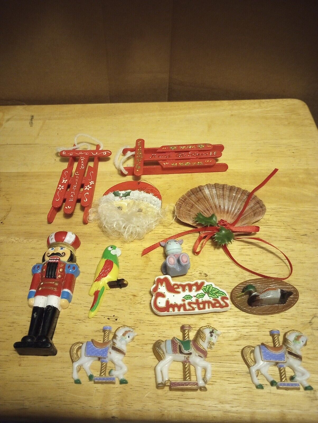 Mix Lot of Vintage Christmas Tree Ornaments Decor MIXED Refrigerator Magnets