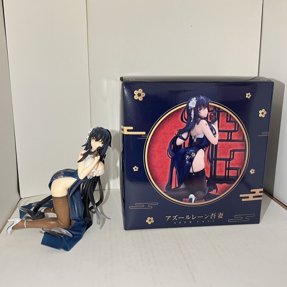 Anime Azur Lane Cheongsam Sexy Girl Figure PVC Toy Collectible Model 17cm No box