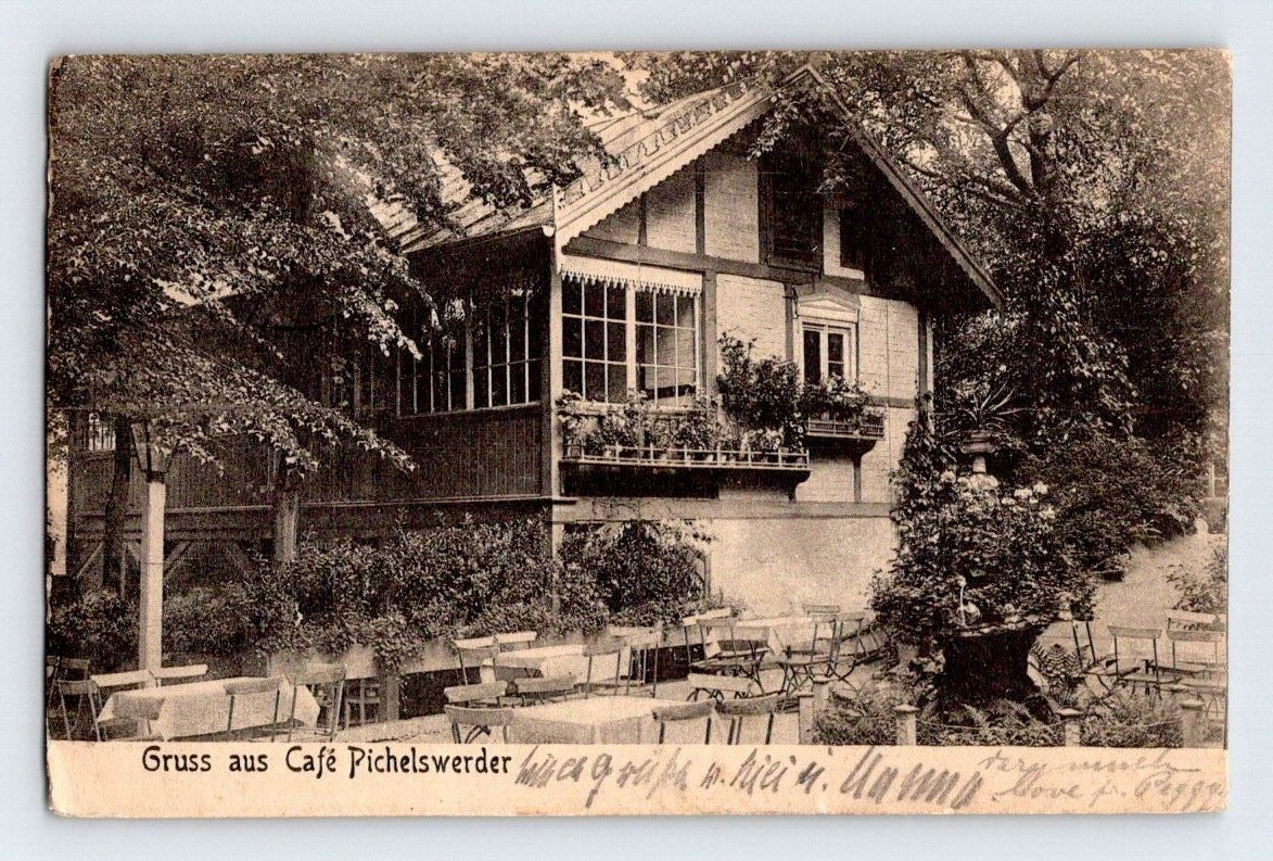 EARLY 1900\'S. GRUSS AUS CAFE PICHELSWERDER. POSTCARD. FX23