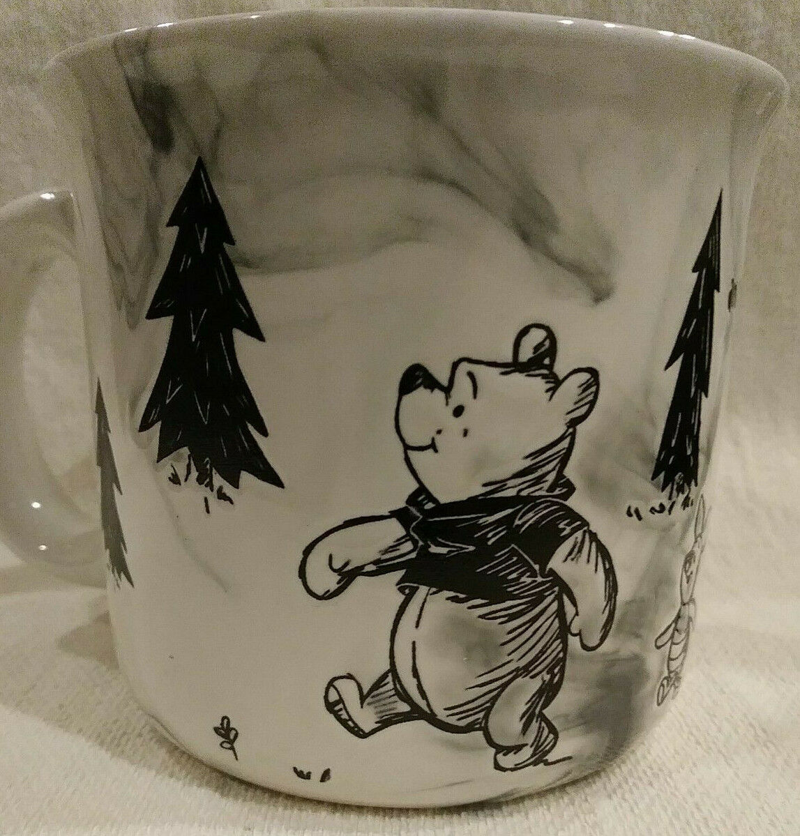 DISNEY Winnie the Pooh Adventures Marble Cup Mug Collectible 16 oz NEW