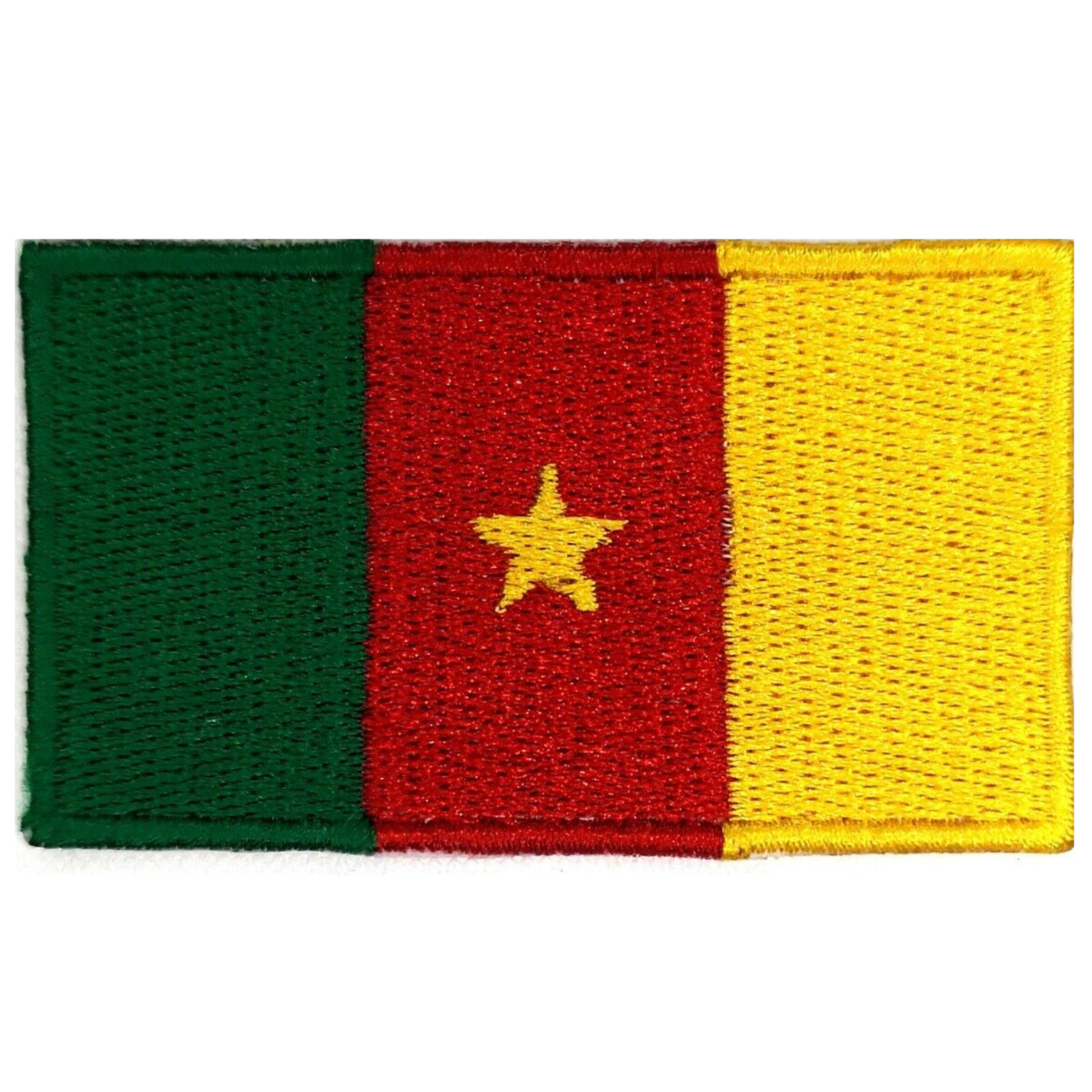 Cameroon National Country Flag Iron on Patch Embroidered Sew On International
