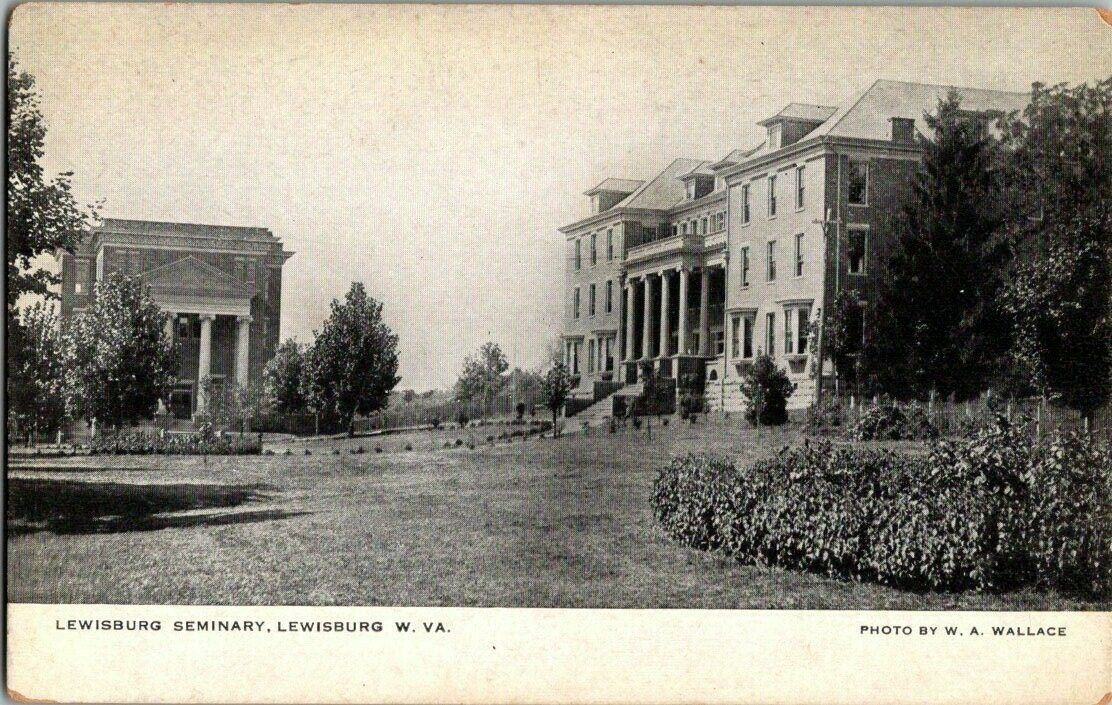 1908. LEWISBURG, W VA. LEWISBURG SEMINARY. POSTCARD MM11
