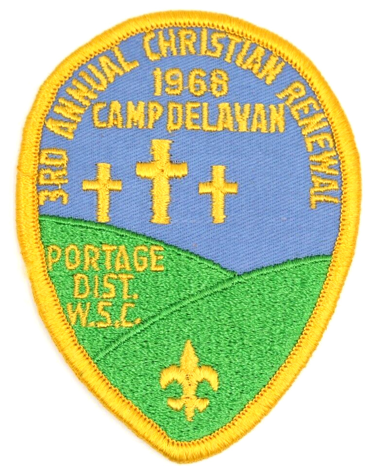 1968 Camp Delavan Portage District West Suburban Council Patch Illinois WI