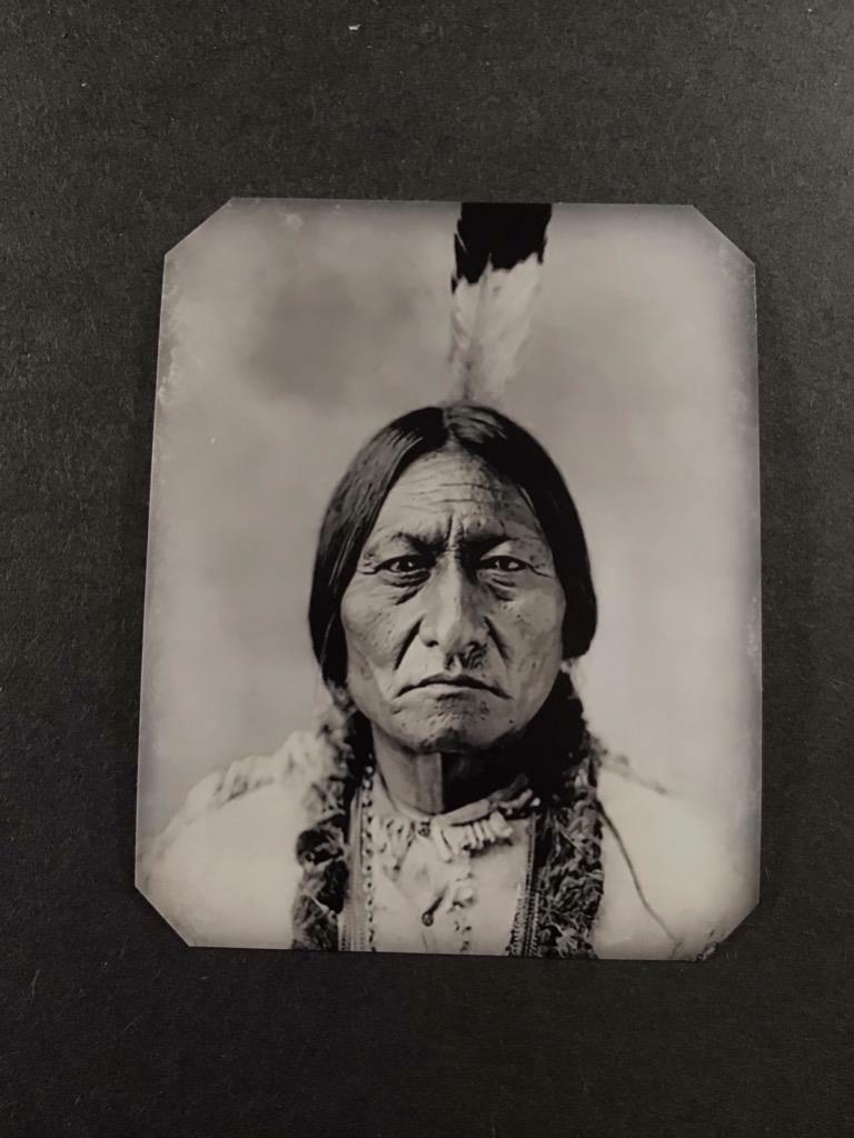 Sixth-Plate Native American Indian Tintype C2441RP