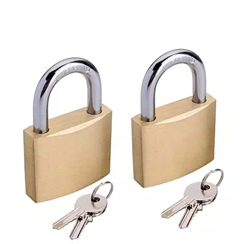 2 Pack Small Locks with Keys, Mini Padlock for Luggage Lock, Backpack Locker Gym